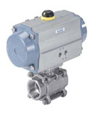 2/2 and 3/2 way Ball Valve with Pneumatic Rotary Actuator